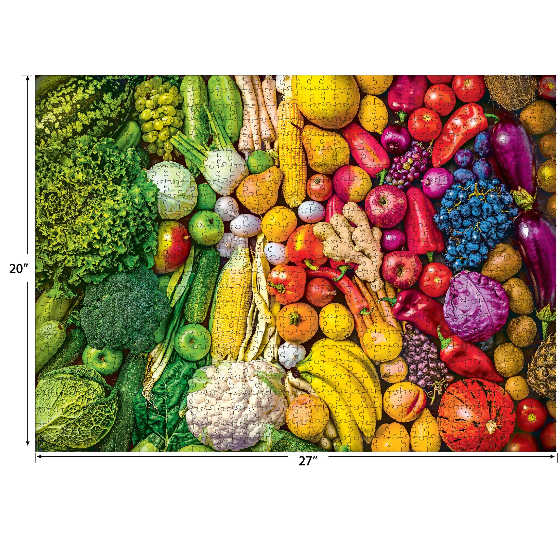 Amazon.com: RoseArt - Kodak Premium - Rainbow Superfoods - 1000